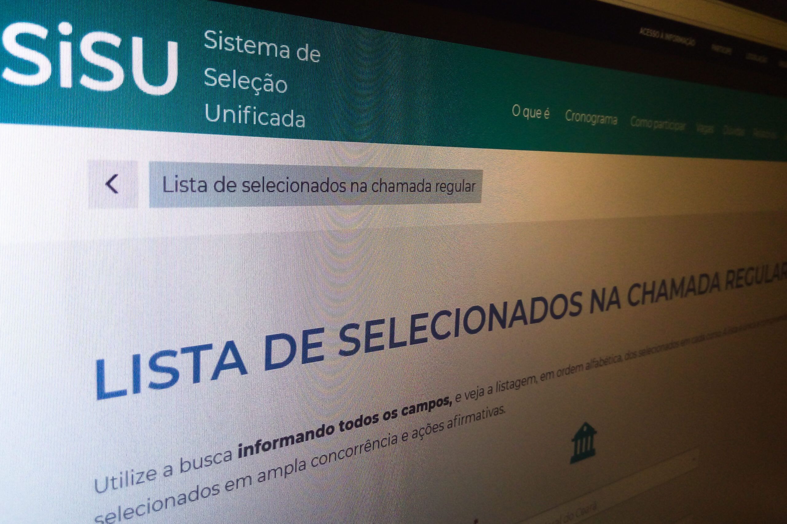 selecionados na 1ª chamada do sisu tem ate hoje para fazer matricula scaled